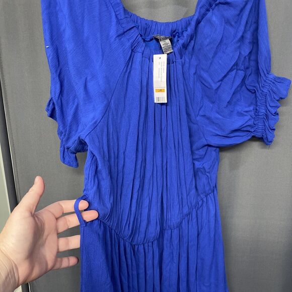 Lulu Off the Shoulder Maxi Dress Love By Design NWT-  size 3X Missing Tie (b23) - Picture 4 of 6